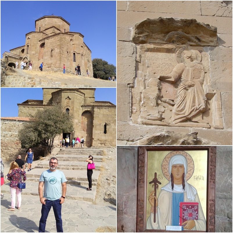 (bottom right) Icon of Saint Nino holding the 