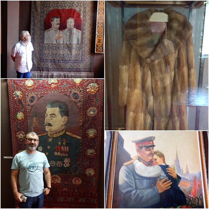 (top right) Stalin's fur coat