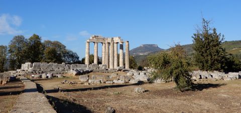 The Temple of Zeus in Nemea.