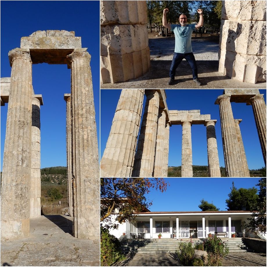 The temple of Zeus and the museum of Nemea