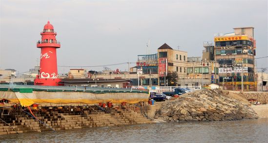 The village seen from the Pier.