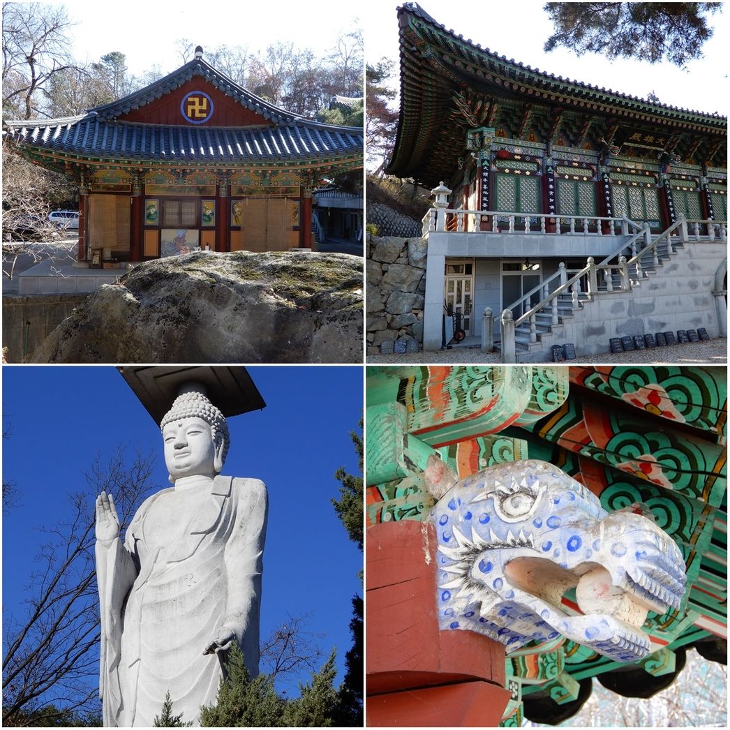 Daewonsa Temple (top) and Ssang-yongsa Temple (bottom).