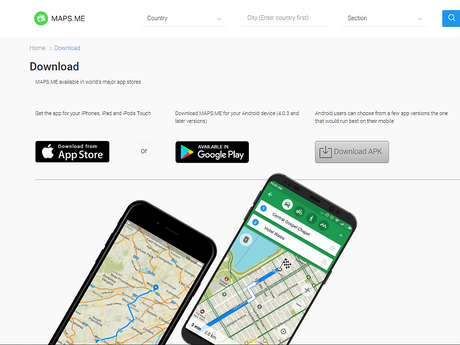 Maps.me App.