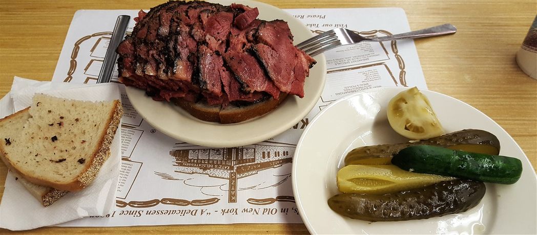The famous pastrami on rye.