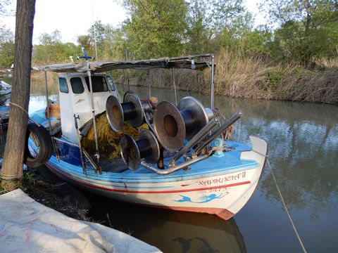 A fishing boat in Pineios.