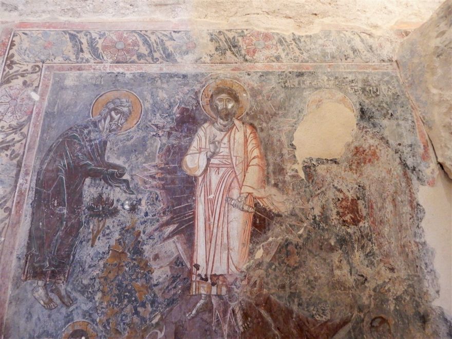 The Church in Andromonastiro is dedicated to the Transfiguration of the Savior.  The fresco depicting the Transfiguration.
