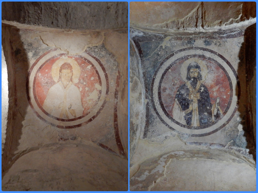 Wall paintings in the main church.