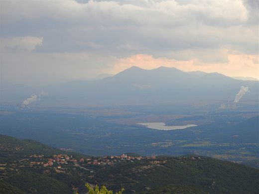 The view of the Megalopolis plain from the church of Metamorfosi Sotiros.