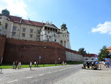 Wawel Castle seen from the east (Grodzka str).