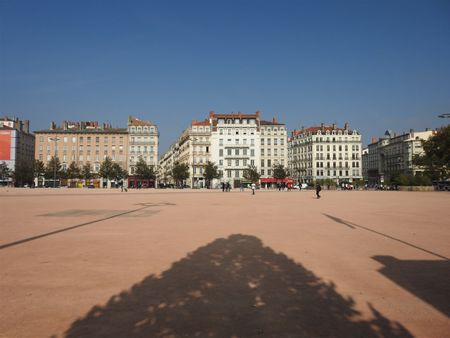 The buildings at the northern side of Place Bellecour.