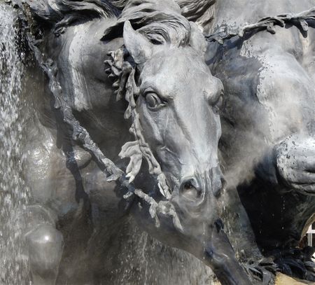 Fontaine Bartholdi horses.