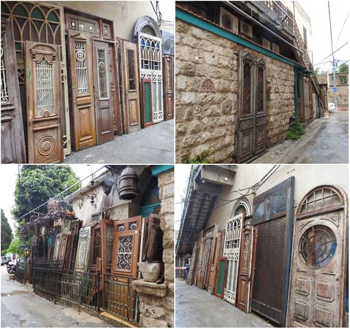 The Old Doors Shop, at number 21 of Yefet street.