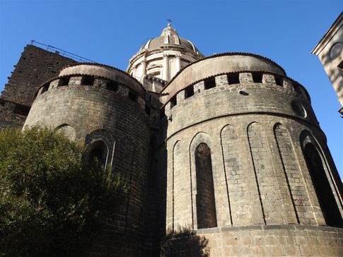 The Norman apses (1094) of the Cathedral of Sant'Agata.