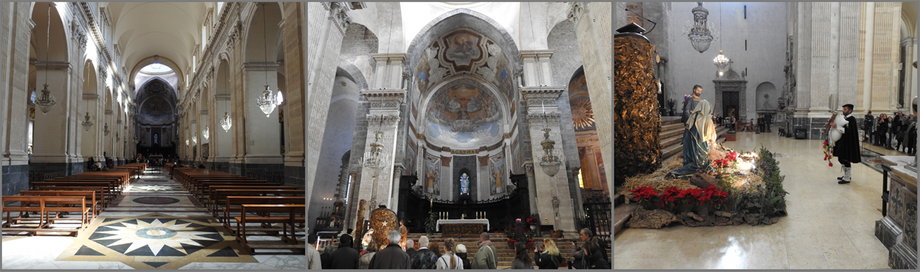 Inside the Cathedral of Sant'Agata.