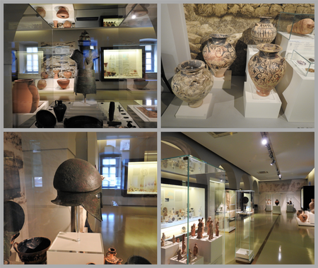 Exhibits in the Archeological Museum.