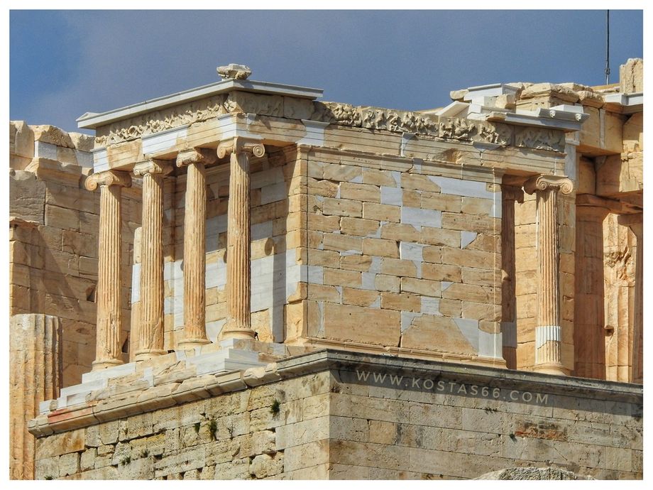 The Temple of Athena Nike seen from 
