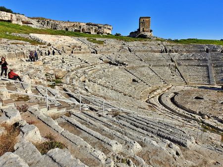 The Greek Theater seen from the west.
