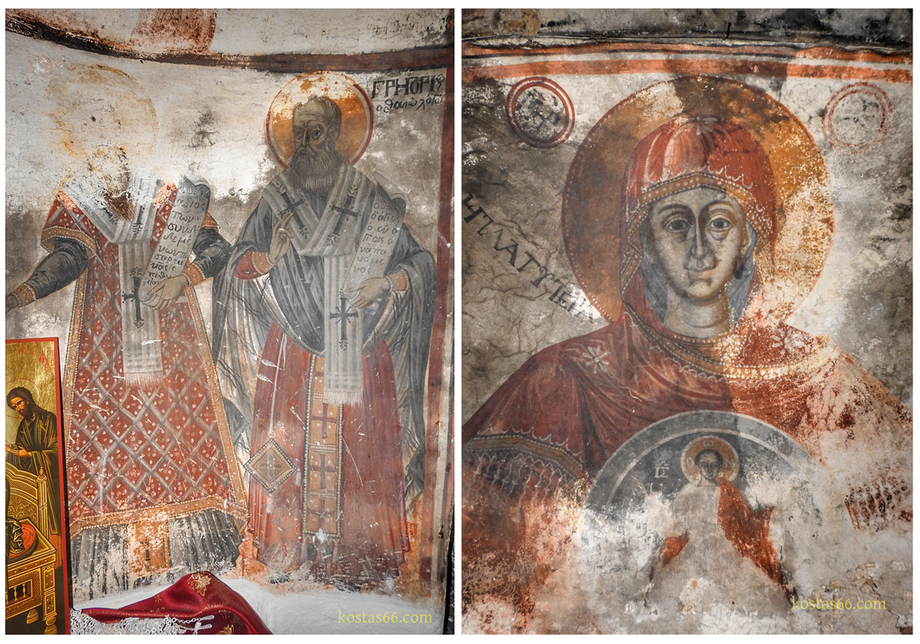Frescos of the chapel of Saint George of the Castle.
