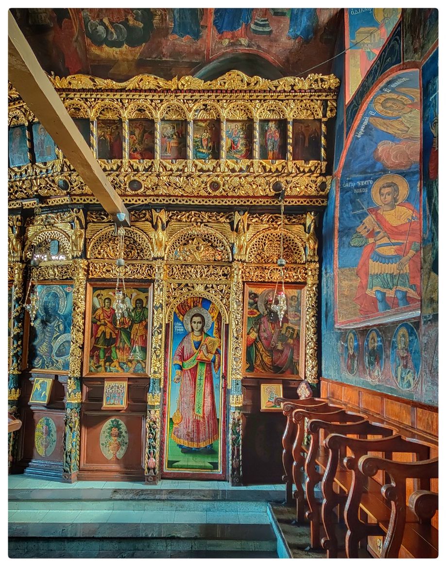 The iconostasis of the church of Holy Mother of God - Kamensko.