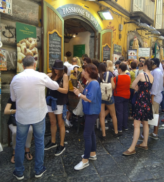 Street food in Napoli.
