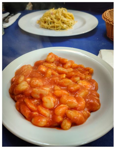 Pasta is one of the two staple italian foods, the other is pizza. Gnocchi 
