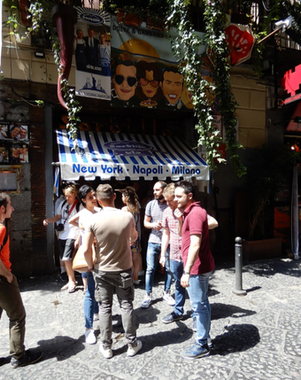 Number 32 on Via dei Tribunali is home to 'La Pizzeria Sorbillo'.