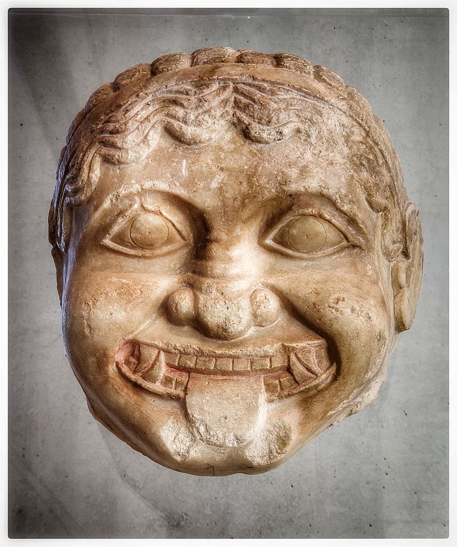 Gorgon from the roof akroterion of the Hekatompedon temple (circa 570 B.C).