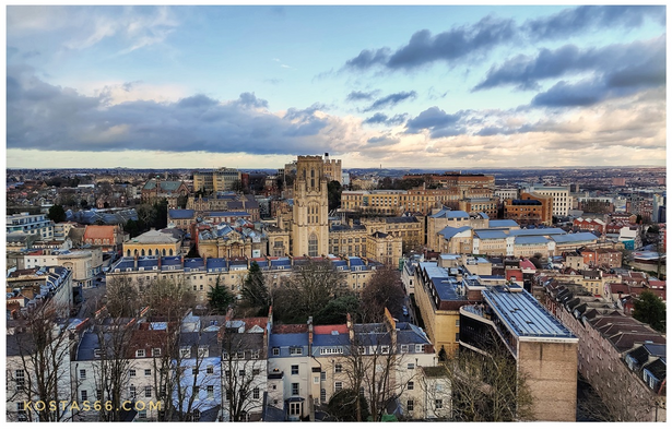 The University of Bristol seen from Cabot Tower.