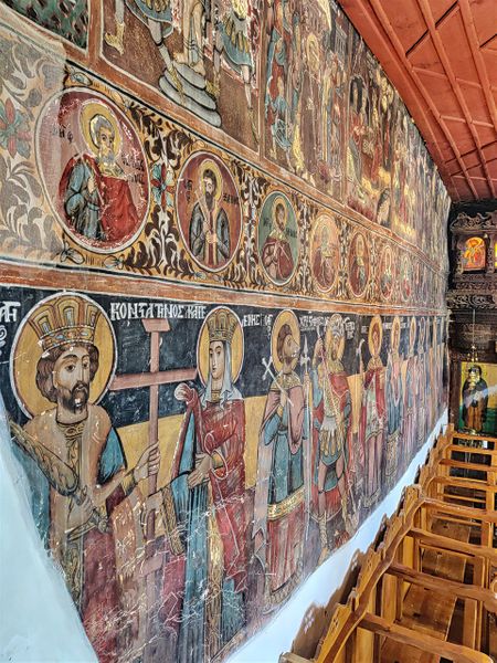 Beautiful frescos in the katholikon of Presentation of the Blessed Virgin Mary.