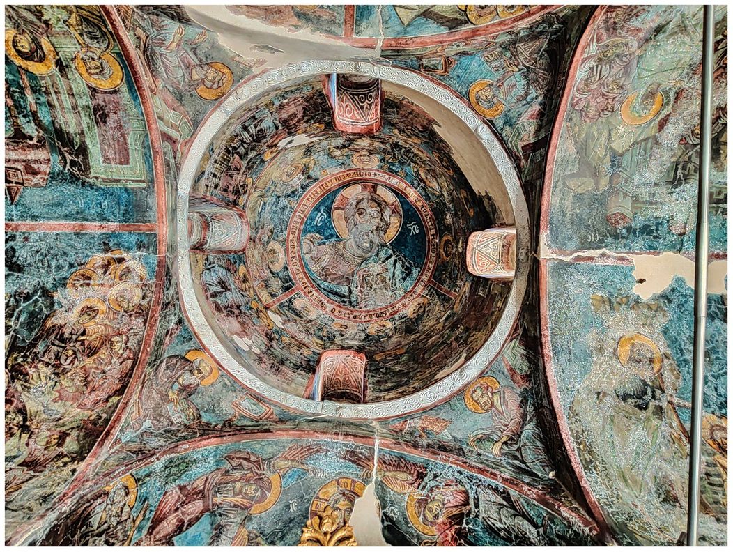 The dome of Saint Petros church in Kastania.