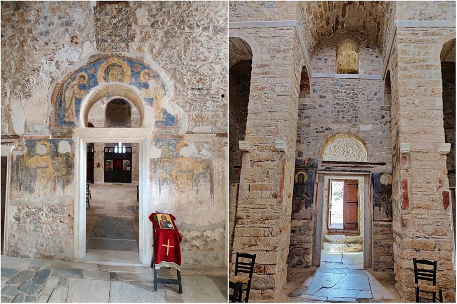 Inside he Church of Agia Sophia in the Upper Town.